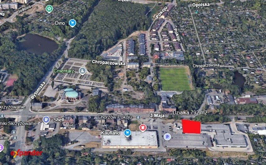 Działka komercyjna, ul. 3 Maja
