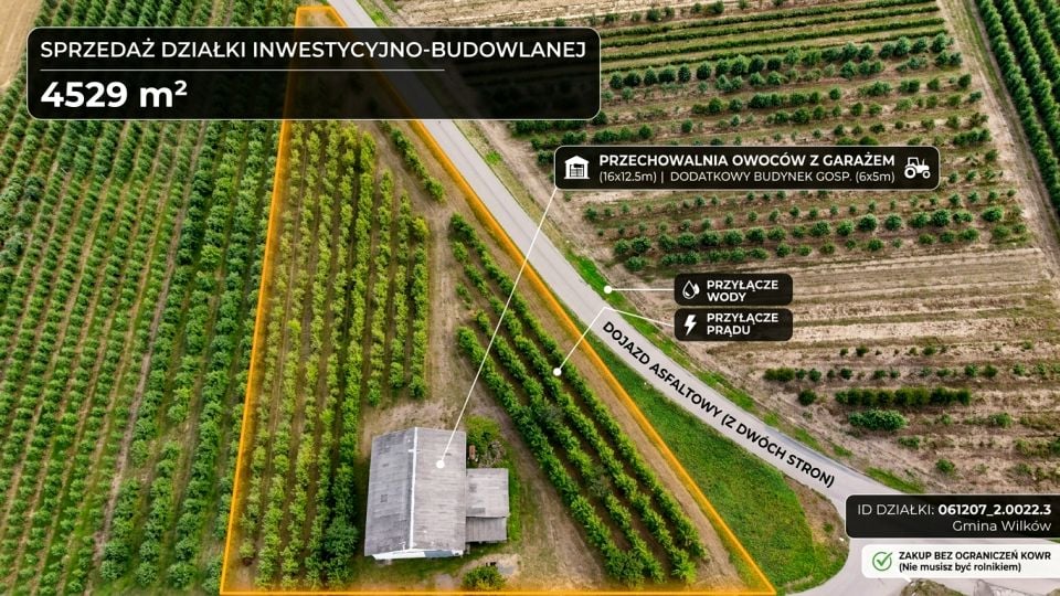 Działka budowlano-rolna zagłoba