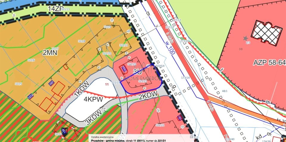 Działka usługowa Pruszków