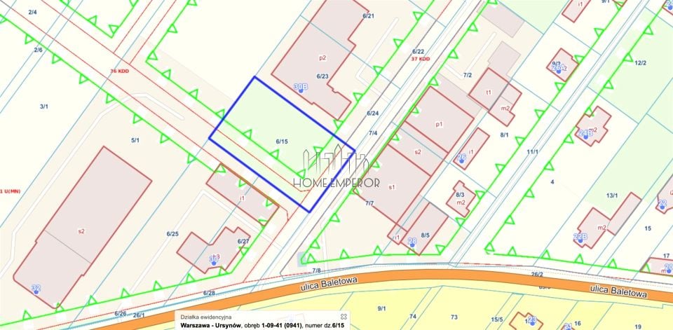 Działka usługowa Warszawa