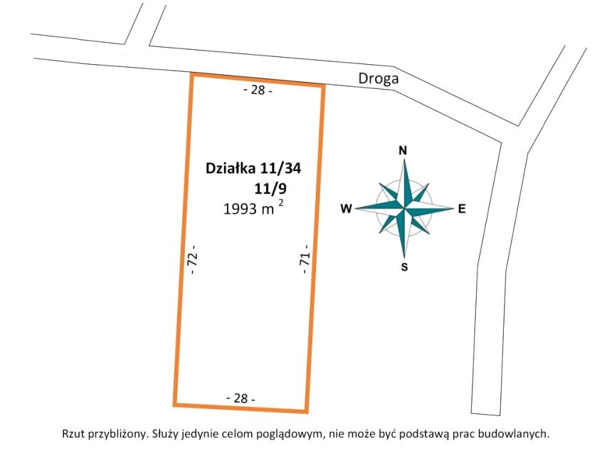 Działka budowlana Nowy Adamów