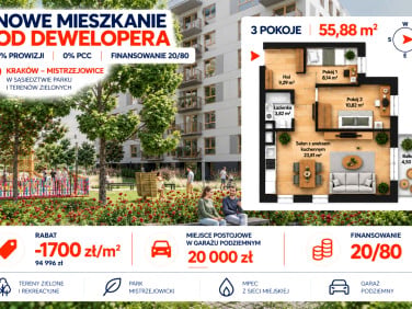 Mieszkanie blok mieszkalny Kraków