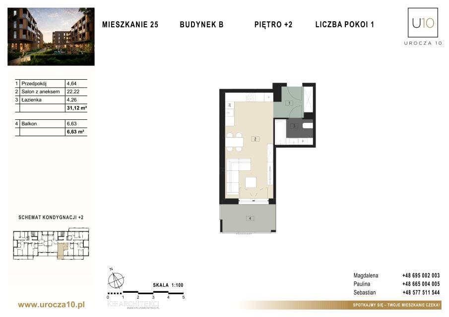 Mieszkanie Drabinianka, ul. Urocza 10