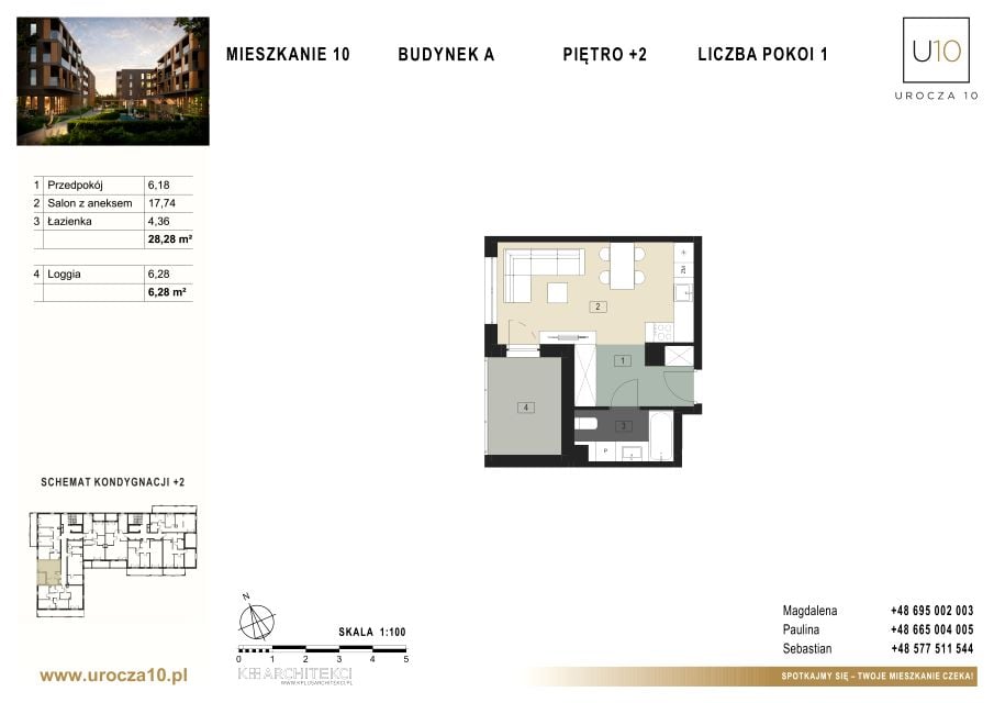 Mieszkanie Drabinianka, ul. Urocza 10
