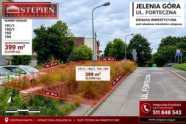 Działka inwestycyjna Jelenia Góra