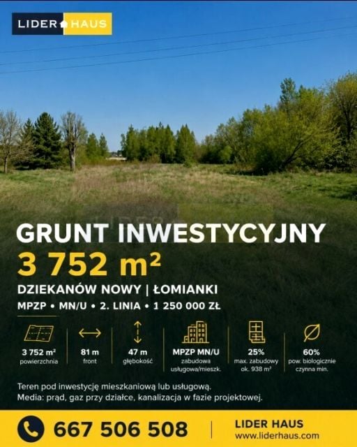 Działka Dziekanów Nowy