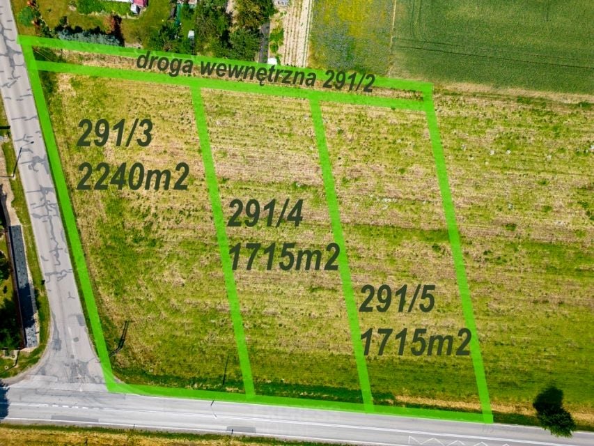 Działka usługowa Pawłów