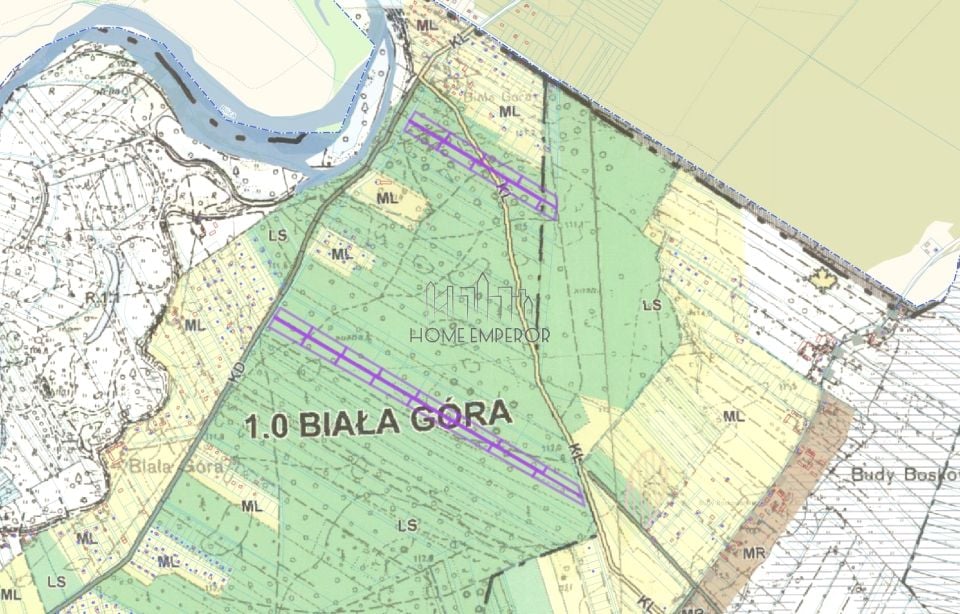 Działka leśna Biała Góra