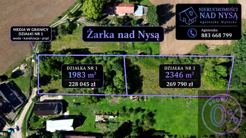 Działka budowlana Żarka nad Nysą