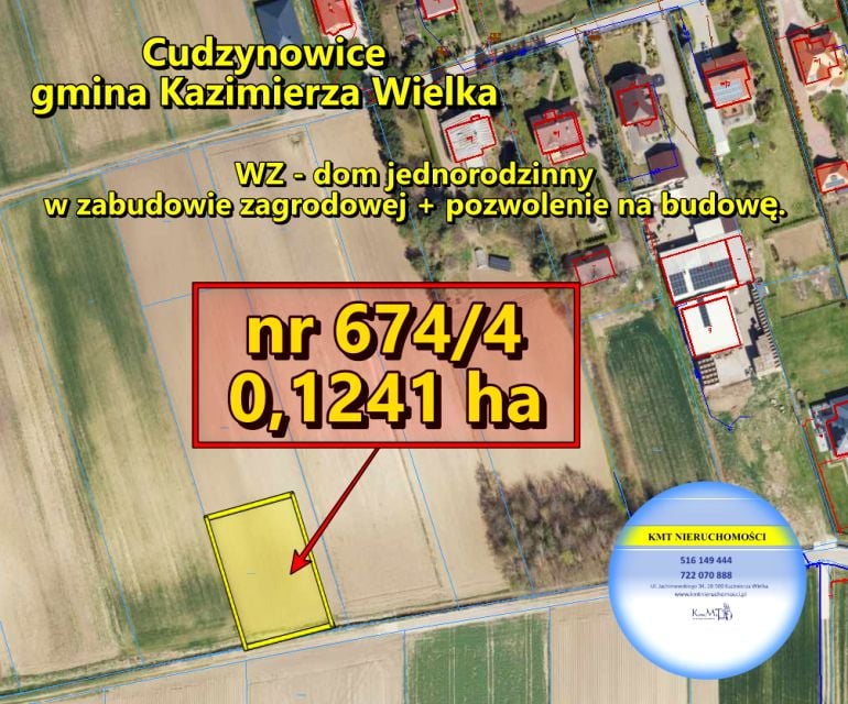 Działka rolna Cudzynowice