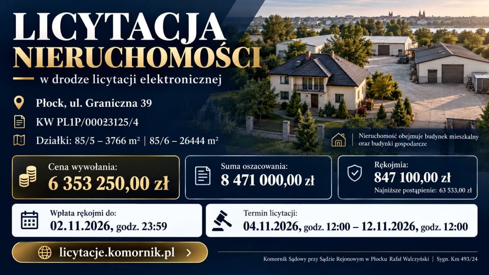 Działka budowlana Płock
