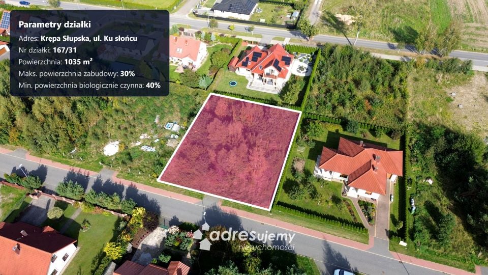 Działka budowlana Krępa Słupska