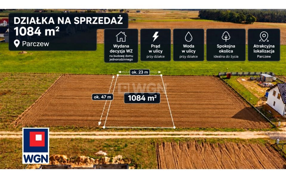 Działka budowlana Parczew