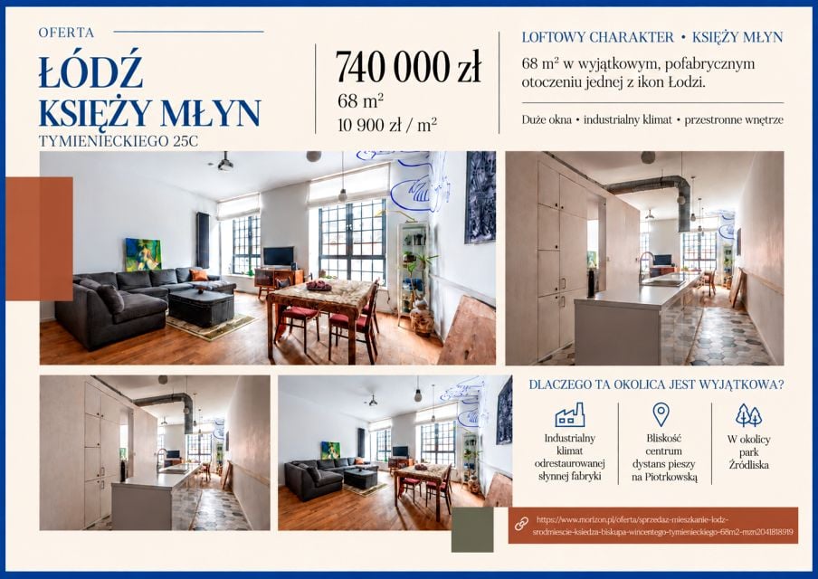 Sprzedam Mieszkanie Łódź - 68 m²