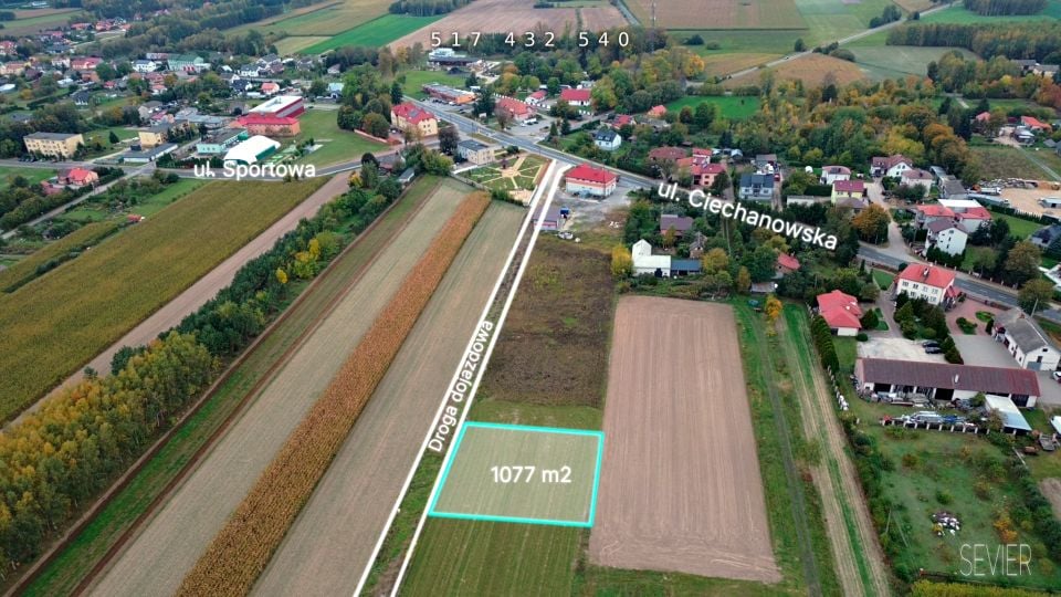 Działka budowlano-rolna Ojrzeń
