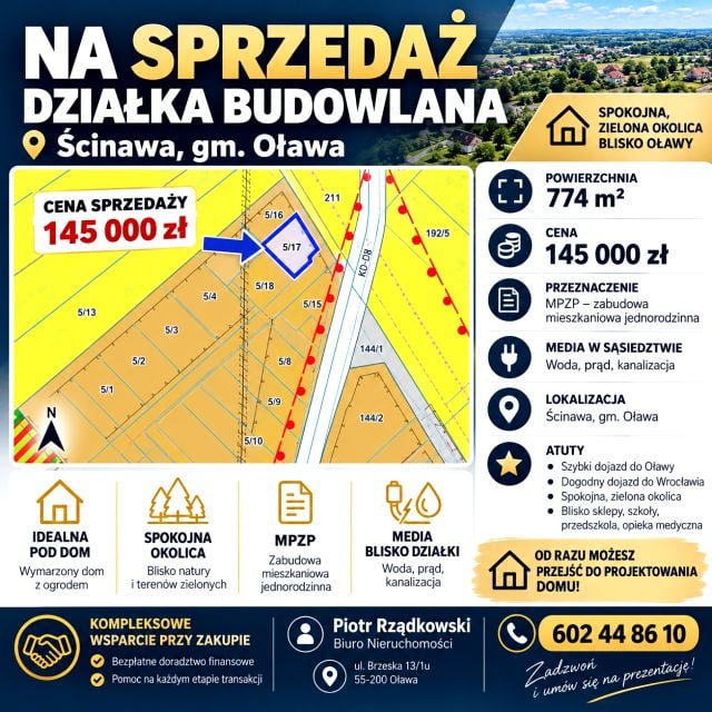 Działka budowlana Oława