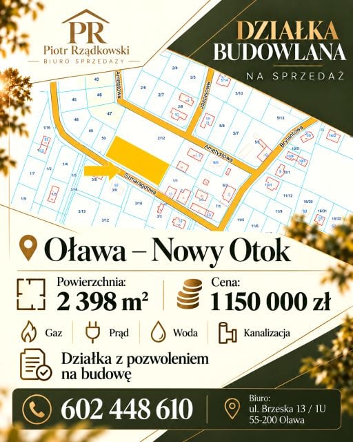 Działka budowlana Oława
