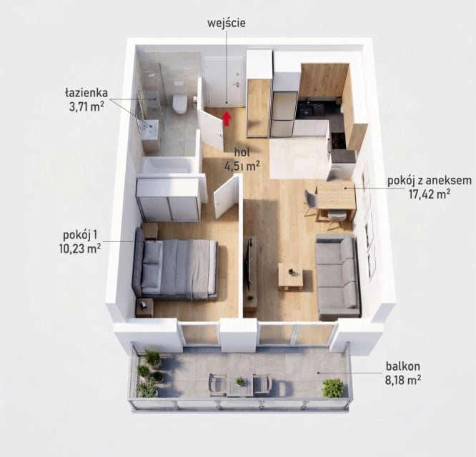 Sprzedam Mieszkanie Warszawa - 36 m²
