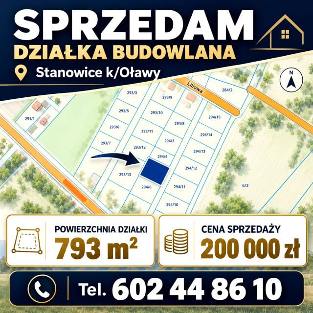 Działka budowlana Oława
