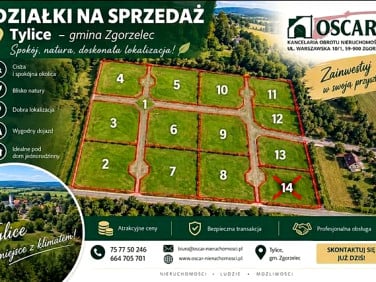 Działka budowlana Tylice