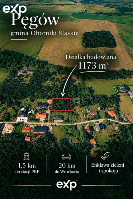 Działka budowlana Pęgów