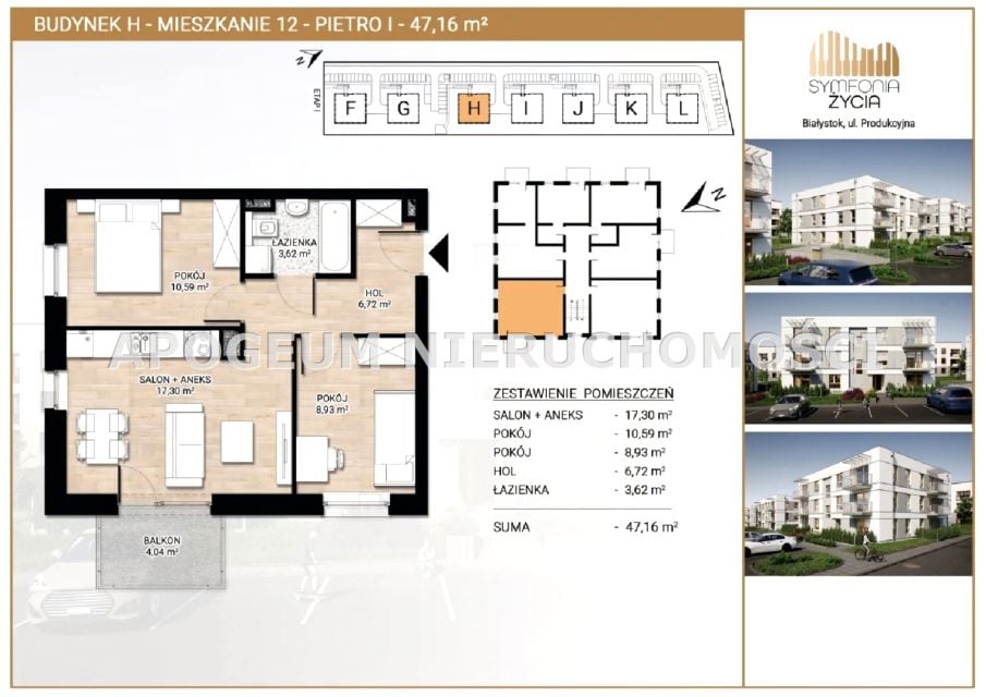 Sprzedam Mieszkanie Białystok - 47,16 m²