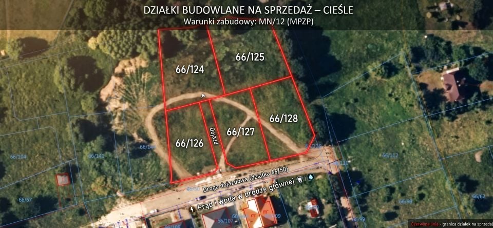 Działka budowlana Cieśle