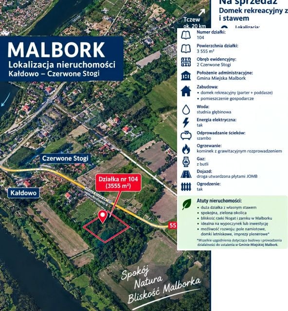 Działka rekreacyjna Malbork