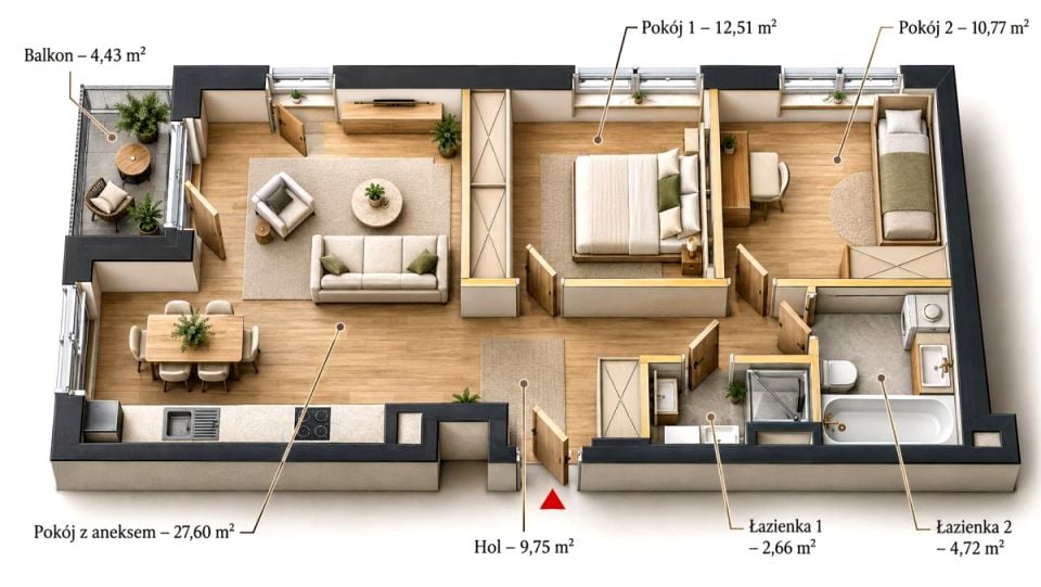 Sprzedam Mieszkanie Warszawa - 69 m²