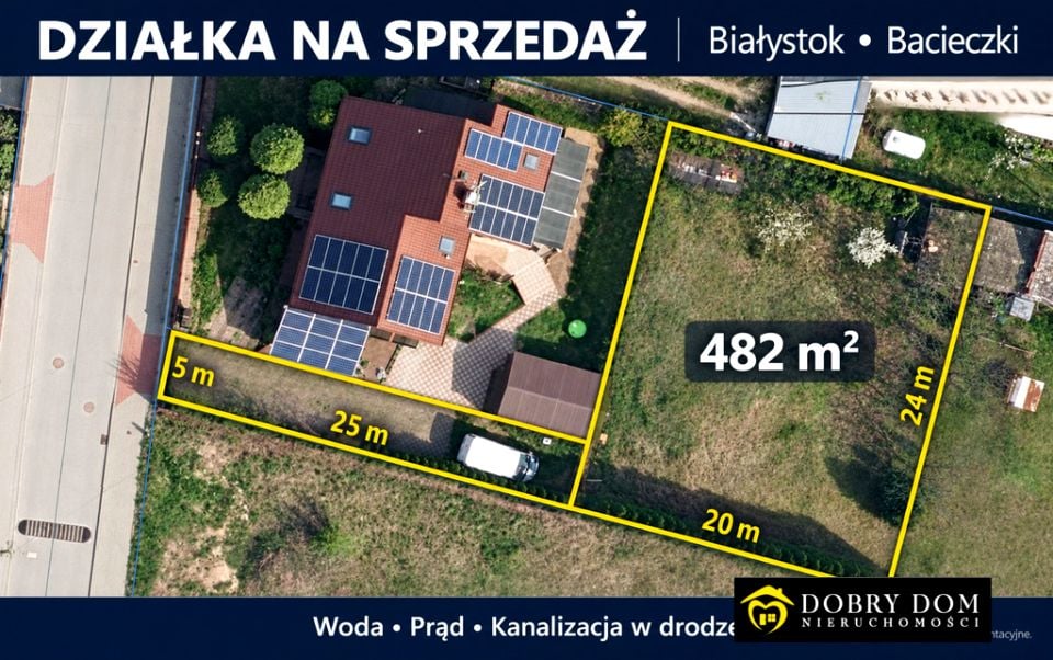 Sprzedam działkę Białystok - 482 m²