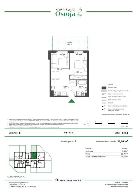 Mieszkanie na sprzedaż, 2 pokoje, 35 m², Barniewice Gdańsk