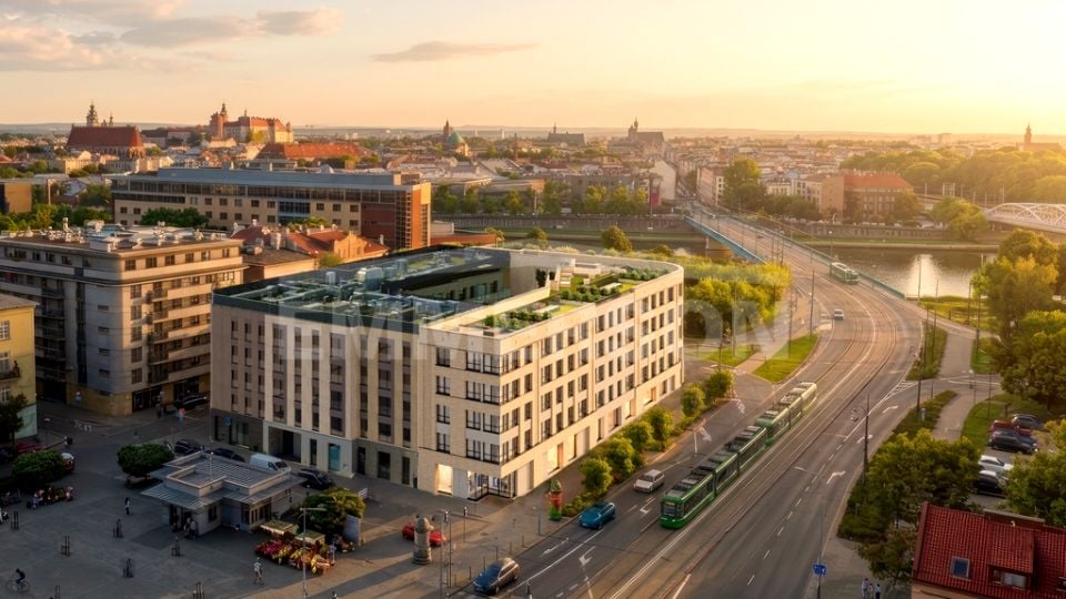 Mieszkanie apartamentowiec nad rzeką