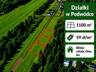 Działka przy lesie