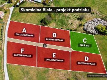 Działka Skomielna Biała