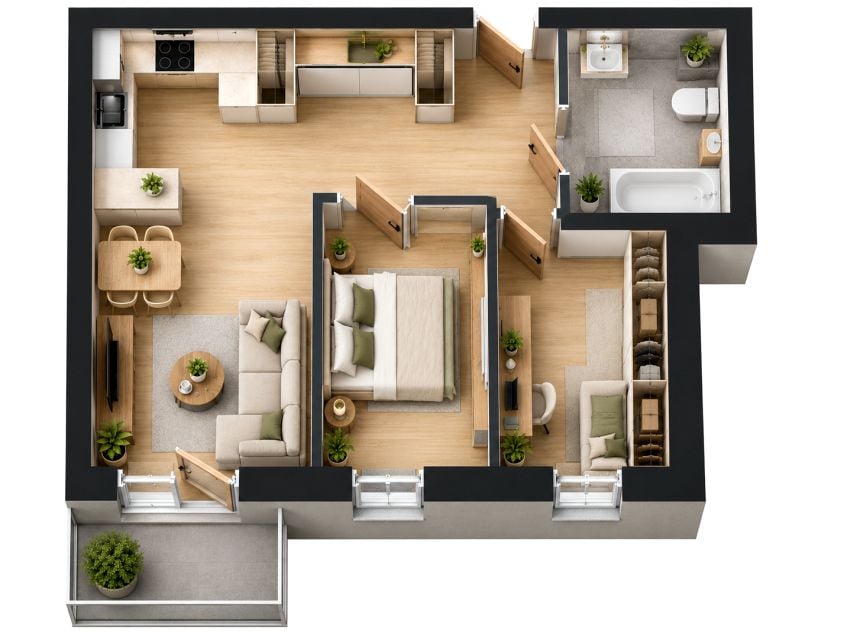 Apartament, ul. Legionów