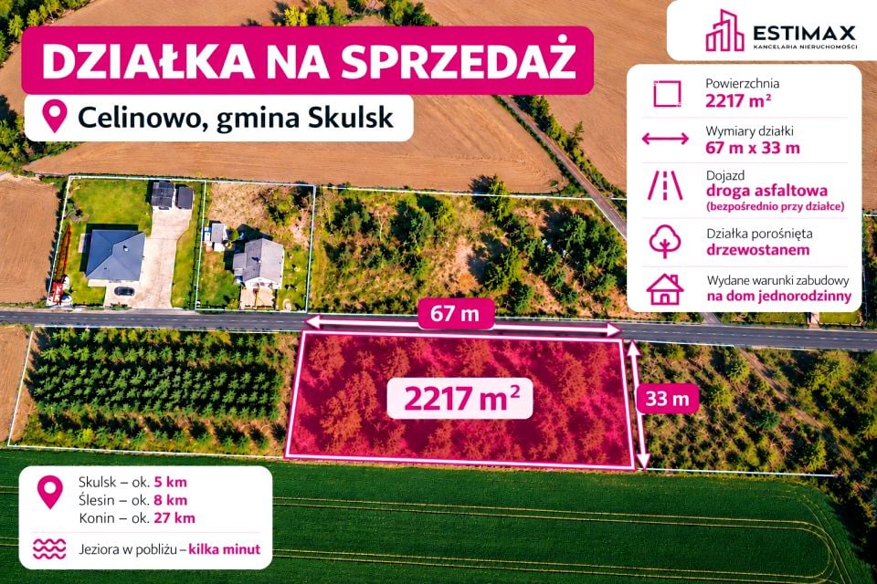 Działka budowlana Celinowo