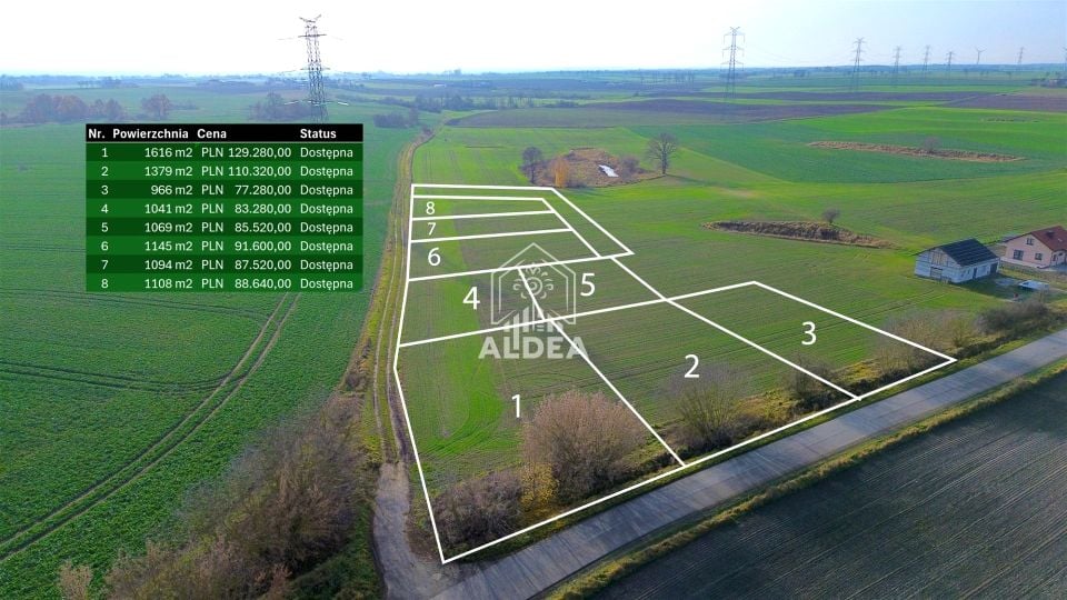 Działka budowlana Suchary