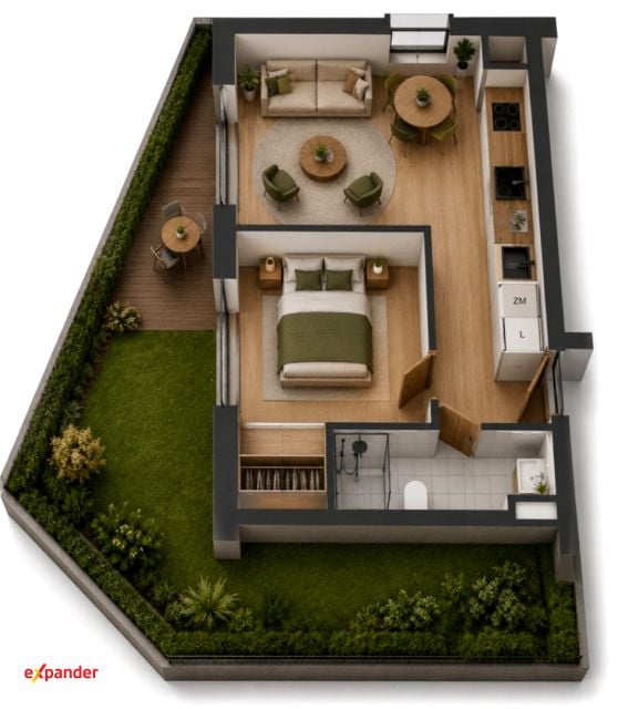 Apartament, ul. Ligocka