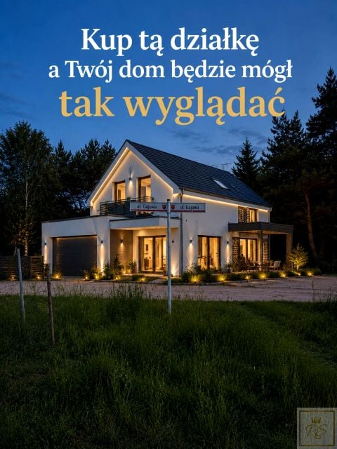 Działka przy lesie
