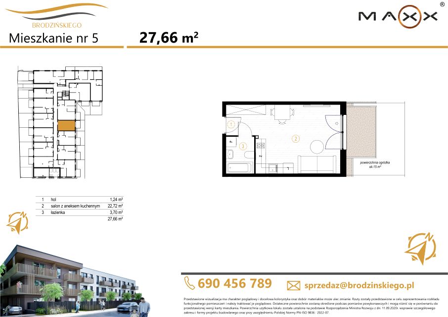 Mieszkanie Kopernika, ul. Brodzińskiego 20