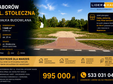 Działka budowlana Zaborów