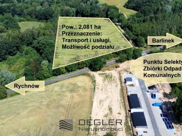 Działka usługowa Rychnów
