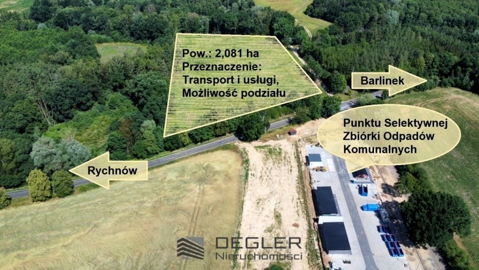 Działka usługowa Rychnów