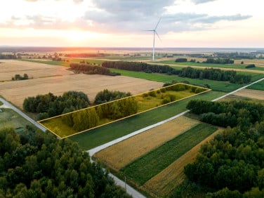 Działka przy lesie