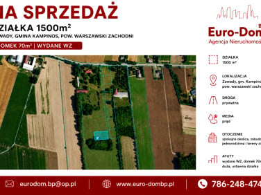 Działka budowlana Zawady