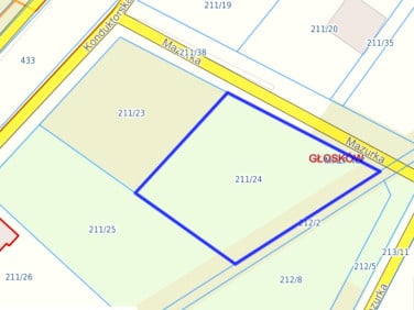 Działka budowlana Głosków
