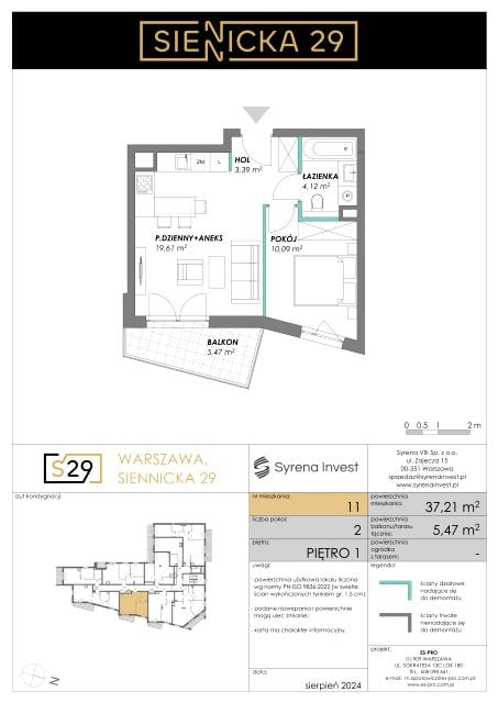 Mieszkanie Grochów Centrum, ul. Siennicka 29