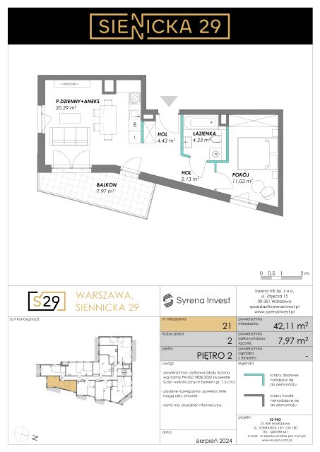 Mieszkanie Grochów Centrum, ul. Siennicka 29