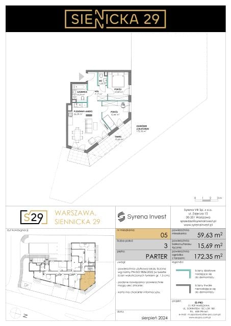 Mieszkanie Grochów Centrum, ul. Siennicka 29