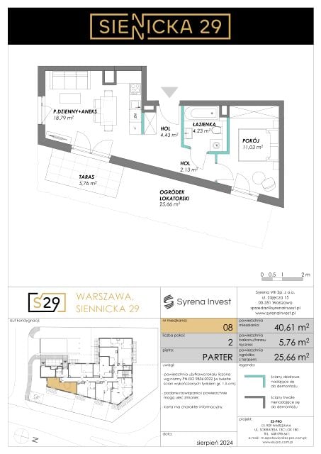 Mieszkanie Grochów Centrum, ul. Siennicka 29